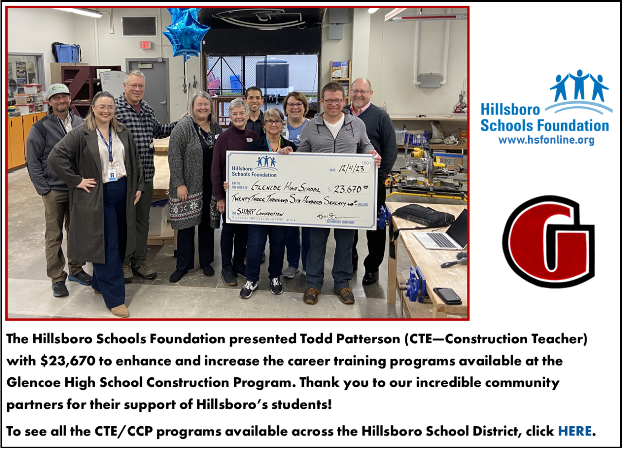 Home Hillsboro Schools Foundation